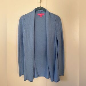 Lilly Pulitzer Allyse Cardigan Heathered Blue Peri XS